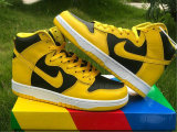 Authentic Nike Dunk High Black/Yellow/White GS
