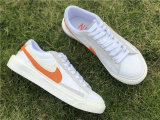 Authentic Nike Blazer Low White/Orange GS