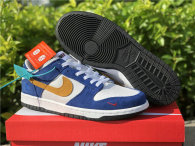 Authentic Kasina x Nike Dunk Low Sail/University Gold-Industrial Blue
