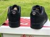 Authentic Stussy x Nike Air Force 1 Low Black