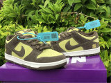 Authentic Nike Dunk Low Brownish Yellow/White Brun Jaune GS
