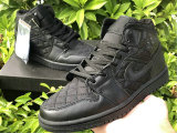Authentic Air Jordan 1 Mid “Black Quilted”