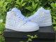 Authentic Air Jordan 1 Mid “White Quilted” GS