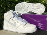 Authentic Nike Dunk High White/Grey/Noir/Gris