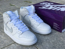Authentic Nike Dunk High White/Grey/Noir/Gris