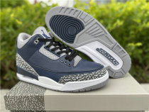 Authentic Air Jordan 3 Midnight Navy/White