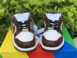 Authentic Supreme x Nike SB Dunk Low White/God/Brown