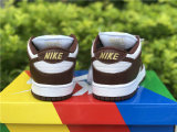 Authentic Supreme x Nike SB Dunk Low White/God/Brown