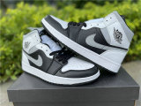 Authentic Air Jordan 1 Mid “White Shadow” GS