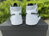 Authentic Air Jordan 1 Mid “White Shadow” GS