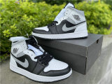 Authentic Air Jordan 1 Mid “White Shadow” GS