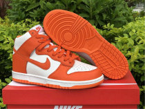 Authentic Nike SB Dunk High White/Orange