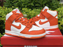 Authentic Nike SB Dunk High White/Orange GS