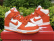 Authentic Nike SB Dunk High White/Orange GS