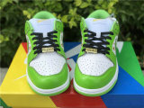 Authentic Supreme x Nike SB Dunk Low White/God/Green GS