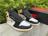 Authentic Air Jordan 1 White/Black/Yellow GS