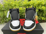 Authentic Air Jordan 1 White/Black/Yellow GS