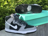 Authentic Nike Dunk High Dark Grey/White/Black GS
