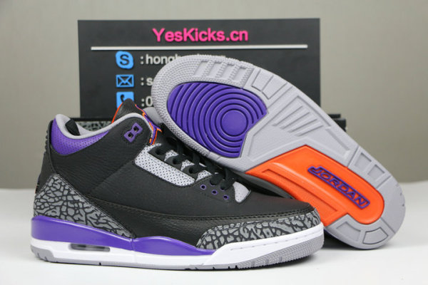 Authentic Air Jordan 3 “Court Purple”
