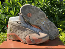 Authentic Clot x Air Jordan 14 Low Sepia Stone/Terra Blush