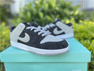 Authentic Nike SB Dunk Low Black/Wolf Grey GS