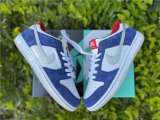Authentic Nike SB Dunk Low Deep Royal Blue/Metallic Silver-University Red