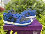 Authentic Nike SB Dunk Low White/Blue/Black