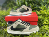 Authentic Nike SB Dunk Low Beige/Army Green GS
