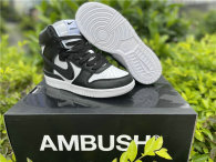 Authentic AMBUSH x Nike Dunk High Black-White Noir GS