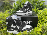 Authentic AMBUSH x Nike Dunk High Black-White Noir GS