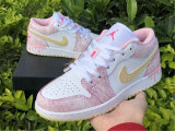 Authentic Air Jordan 1 Low GS “Paint Drip”
