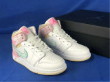 Authentic Air Jordan 1 Mid GS “Paint Drip”