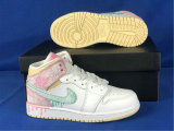 Authentic Air Jordan 1 Mid GS “Paint Drip”