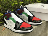 Authentic Air Jordan 1 Mid SE Noir/Unversite Rouge/Blanc