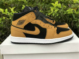 Authentic Air Jordan 1 Mid GS “Wheat”