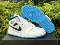 Authentic Air Jordan 1 Mid “Laser Blue”