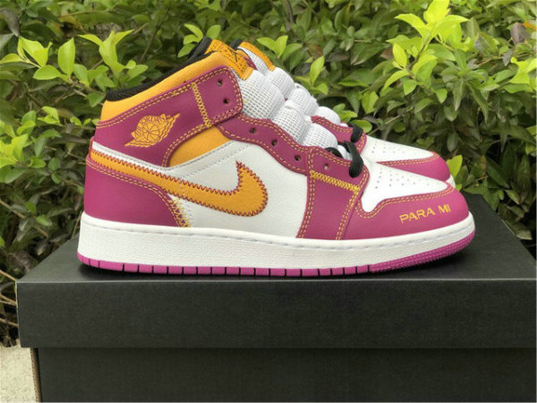 Authentic Air Jordan 1 Mid GS “Day of the Dead”