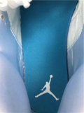 Authentic Air Jordan 1 Mid GS White/DK Powdr Blue