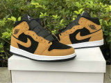 Authentic Air Jordan 1 Mid GS “Wheat”
