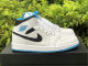 Authentic Air Jordan 1 Mid GS “Laser Blue”