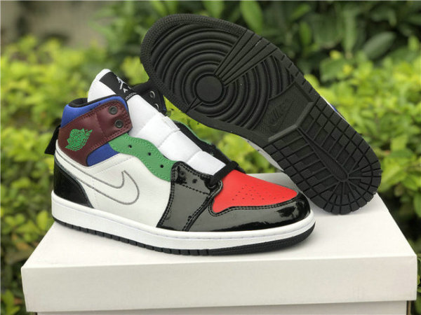 Authentic Air Jordan 1 Mid SE Noir/Unversite Rouge/Blanc
