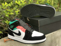 Authentic Air Jordan 1 Mid SE GS Blanc/Noir/Punch Chaud Authentic Air Jordan 1 Mid SE GS Blanc/Noir/Punch Chaud