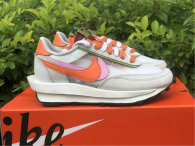 Authentic Sacai x Nike LDV Waffle Grey/Pink/Orange/White/Green (women)