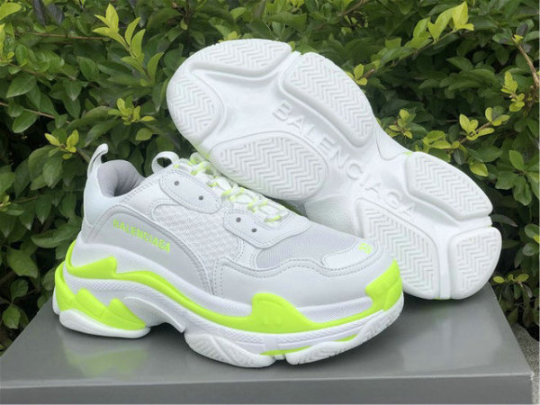 Balenciaga Triple-S White/Fluorescent Green