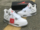 Authentic Air Jordan 4 “White Oreo”