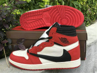 Authentic Travis Scott x Air Jordan 1 White Red