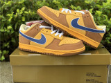 Authentic Nike SB Dunk Low Gold/Atlantic Blue/Bleatl