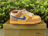 Authentic Nike SB Dunk Low Gold/Atlantic Blue/Bleatl