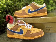 Authentic Nike SB Dunk Low Gold/Atlantic Blue/Bleatl
