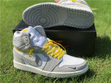 Authentic Air Jordan 1 High Switch “Light Smoke Grey”